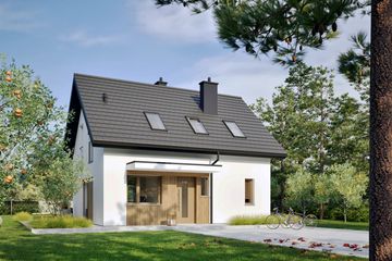  Projekt domu Mini 17 energo (WRC2786) - projekt domu parterowego z poddaszem - Zdjęcie 3