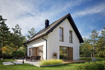  Projekt domu Mini 17 energo (WRC2786) - projekt domu parterowego z poddaszem - Zdjęcie 4