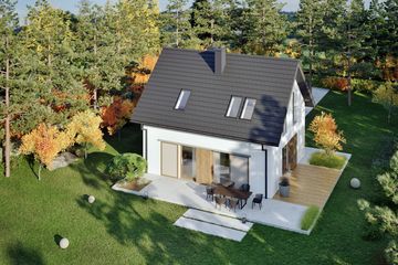  Projekt domu Mini 17 energo (WRC2786) - projekt domu parterowego z poddaszem - Zdjęcie 5