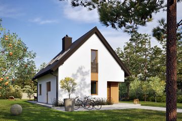  Projekt domu Mini 15 energo (WRC2788) - projekt domu parterowego z poddaszem - Zdjęcie 3