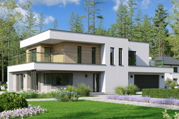  Projekt domu EG-90 (WWB1116) - projekt domu z pełnym piętrem - Zdjęcie 1