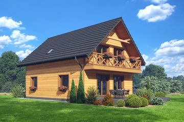  Projekt domu Bartkowo a3 dws (KRP2619) - projekt domu parterowego z poddaszem - Zdjęcie 2