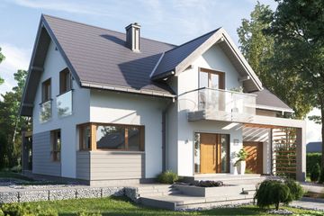  Projekt domu Alicja Atu (1795) (KRD2913) - projekt domu parterowego z poddaszem - Zdjęcie 1