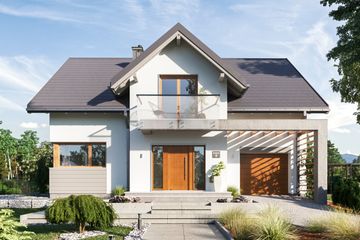  Projekt domu Alicja Atu (1795) (KRD2913) - projekt domu parterowego z poddaszem - Zdjęcie 2