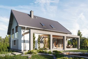  Projekt domu Alicja Atu (1795) (KRD2913) - projekt domu parterowego z poddaszem - Zdjęcie 4