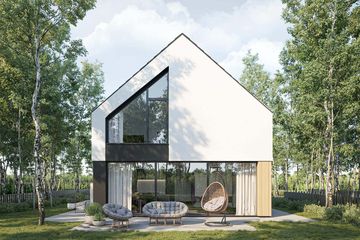  Projekt domu HomeKoncept 100 (KRX1198) - projekt domu parterowego z poddaszem - Zdjęcie 3