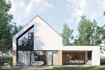  Projekt domu HomeKoncept 100 G1 (KRX1199) - projekt domu parterowego z poddaszem - Zdjęcie 5