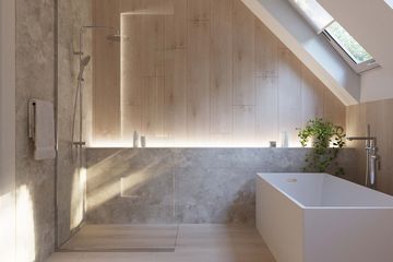  Projekt domu HomeKoncept 100 G1 (KRX1199) - projekt domu parterowego z poddaszem - Zdjęcie 10