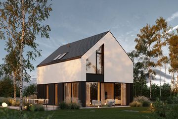  Projekt domu HomeKoncept 101 (KRX1201) - projekt domu parterowego z poddaszem - Zdjęcie 4