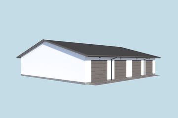  Projekt garażu G94A garaż ośmiostanowiskowy (SLN2794) - projekt garażu parterowego - Zdjęcie 3