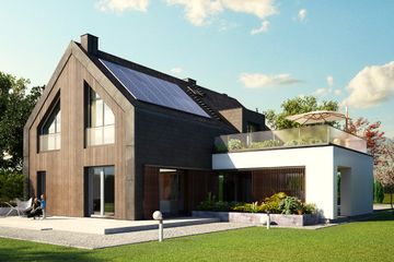  Projekt domu Platan 2 (BSA2321) - projekt domu parterowego z poddaszem - Zdjęcie 1