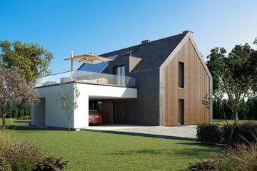  Projekt domu Platan 2 (BSA2321) - projekt domu parterowego z poddaszem - Zdjęcie 5