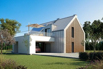  Projekt domu Platan 2 (BSA2321) - projekt domu parterowego z poddaszem - Zdjęcie 10