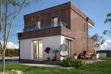  Projekt domu Trawertyn 2 (BSA2323) - projekt domu z pełnym piętrem - Zdjęcie 3