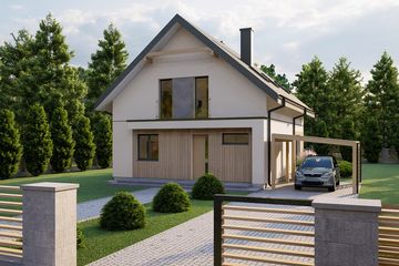  Projekt domu na Jodłowej (WBF1001) - projekt domu parterowego z poddaszem - Zdjęcie 12