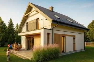  Projekt domu na Jodłowej (WBF1001) - projekt domu parterowego z poddaszem - Zdjęcie 5