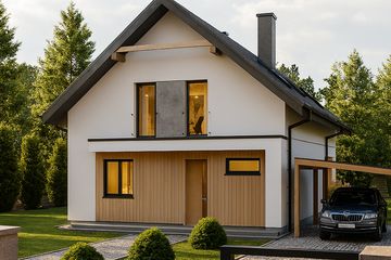  Projekt domu na Jodłowej (WBF1001) - projekt domu parterowego z poddaszem - Zdjęcie 6