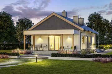  Projekt domu D323 (WAI1430) - projekt domu parterowego - Zdjęcie 4