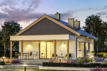  Projekt domu D323 (WAI1430) - projekt domu parterowego - Zdjęcie 1