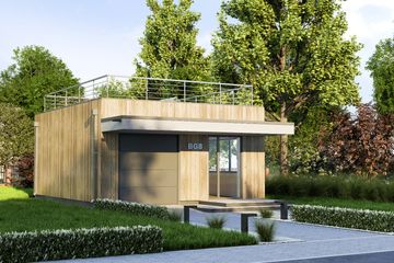  Projekt budynku gospodarczego BG8 (WAI1432) - projekt budynku parterowego - Zdjęcie 1