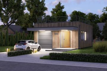  Projekt budynku gospodarczego BG8 (WAI1432) - projekt budynku parterowego - Zdjęcie 3