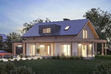  Projekt domu D333B (WAI1435) - projekt domu parterowego z poddaszem - Zdjęcie 3