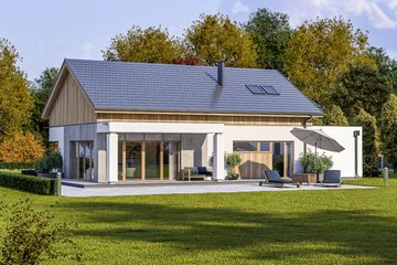  Projekt domu D316B (WAI1436) - projekt domu parterowego z poddaszem - Zdjęcie 2