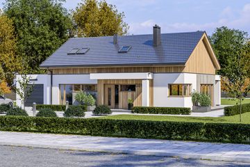  Projekt domu D316B (WAI1436) - projekt domu parterowego z poddaszem - Zdjęcie 3