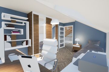  Projekt domu D316B (WAI1436) - projekt domu parterowego z poddaszem - Zdjęcie 12