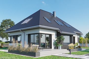  Projekt domu Figa Lux (1796) (KRD2914) - projekt domu parterowego z poddaszem - Zdjęcie 3