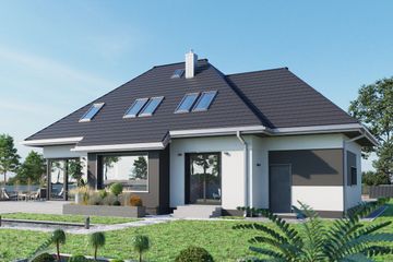  Projekt domu Figa Lux (1796) (KRD2914) - projekt domu parterowego z poddaszem - Zdjęcie 5