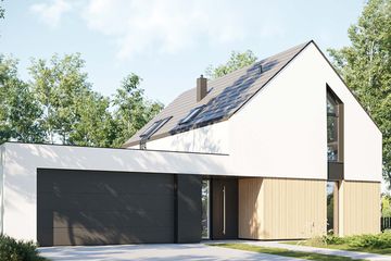  Projekt domu HomeKoncept 100 G2 (KRX1200) - projekt domu parterowego z poddaszem - Zdjęcie 2