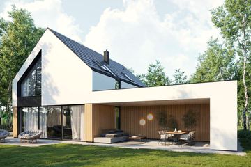  Projekt domu HomeKoncept 100 G2 (KRX1200) - projekt domu parterowego z poddaszem - Zdjęcie 1