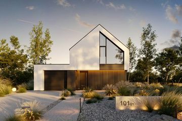  Projekt domu HomeKoncept 101 G1 (KRX1205) - projekt domu parterowego z poddaszem - Zdjęcie 2