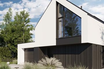  Projekt domu HomeKoncept 101 G1 (KRX1205) - projekt domu parterowego z poddaszem - Zdjęcie 4