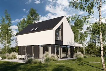  Projekt domu HomeKoncept 101 G1 (KRX1205) - projekt domu parterowego z poddaszem - Zdjęcie 7