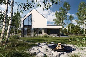  Projekt domu HomeKoncept 101 G1 (KRX1205) - projekt domu parterowego z poddaszem - Zdjęcie 10