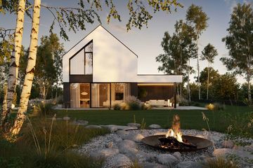  Projekt domu HomeKoncept 101 G1 (KRX1205) - projekt domu parterowego z poddaszem - Zdjęcie 11