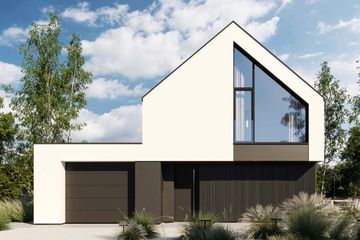  Projekt domu HomeKoncept 101 G1 (KRX1205) - projekt domu parterowego z poddaszem - Zdjęcie 1