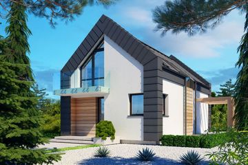  Projekt domu Mini 70 Nimfa (BSB1154) - projekt domu parterowego z poddaszem - Zdjęcie 3