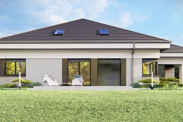  Projekt domu uA137 (WCB1372) - projekt domu parterowego z poddaszem - Zdjęcie 3