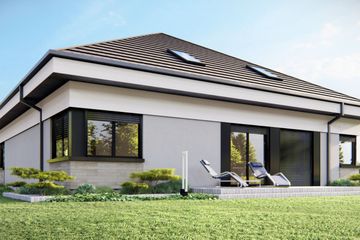  Projekt domu uA137 (WCB1372) - projekt domu parterowego z poddaszem - Zdjęcie 4