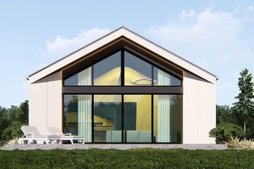Projekt domu uA229 - parterowy dom o powierzchni 124,16 m², dach dwuspadowy - ujęcie 4
