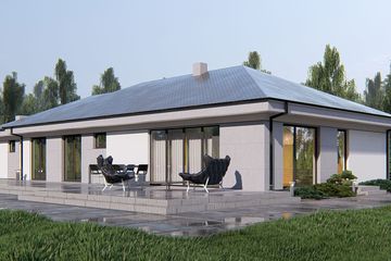  Projekt domu uA233 (WCB1375) - projekt domu parterowego - Zdjęcie 3