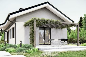  Projekt domu uA242 (WCB1376) - projekt domu parterowego - Zdjęcie 3