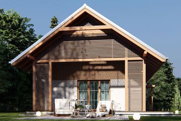  Projekt domu uA279 (WCB1380) - projekt domu parterowego - Zdjęcie 4