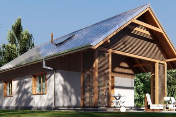  Projekt domu uA279 (WCB1380) - projekt domu parterowego - Zdjęcie 2