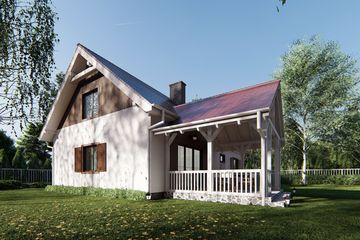  Projekt domu uA286 (WCB1381) - projekt domu parterowego - Zdjęcie 5