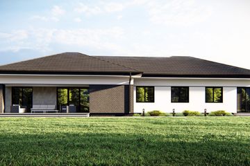  Projekt domu uA297 (WCB1382) - projekt domu parterowego - Zdjęcie 3