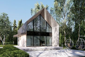  Projekt domu uA305 (WCB1384) - projekt domu parterowego - Zdjęcie 1